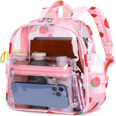 CAMTOP Clear Backpack for Stadium Events Approved Women Girls, Small Clear Bag for Concert, Work, Sporting Festival, Water Resistant Transparent Bag for School