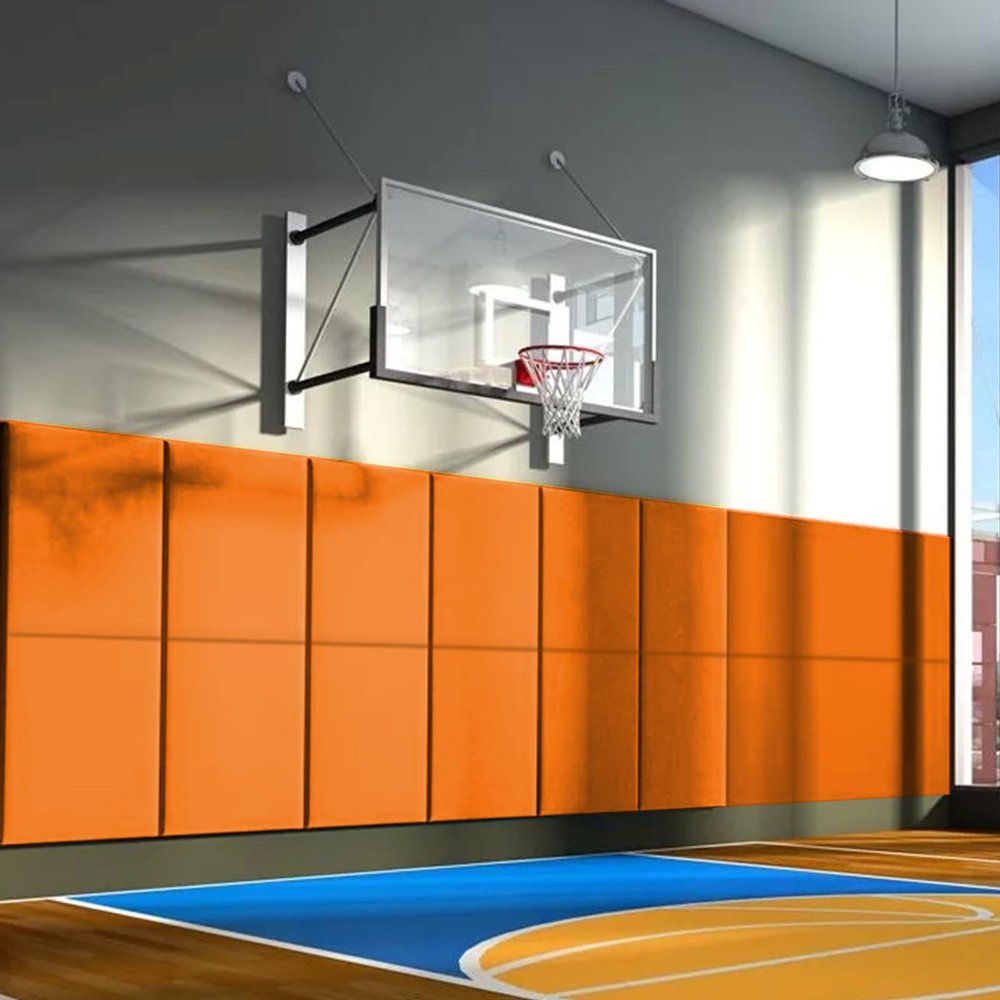 PROGOAL 60"/72" High Gym Wall Padding 2" Thick Foam Basketball Court Wall Mount Protector for Garage Taekwondo Babyroom - Durable Waterproof Anti-Cushion
