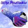 WVVOU Soccer Goalie Goalkeeper Gloves for Youth & Adult, Enhanced Latex Palm Grip, Breathable Knitted Fabric, Suitable for Game & Training, Pink, Size 7 view 4