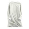 hlysgo Women Fall Fashion Fleece Sweatshirts Long Sleeve Comfort Pullover Tops Plush Warm Winter Fuzzy Blouses view 3
