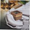 5pcs Box ring holder for wedding ceremony ring storage holder wedding storage case s engagement case man box packing Wooden view 2