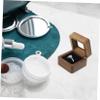5pcs Box ring holder for wedding ceremony ring storage holder wedding storage case s engagement case man box packing Wooden view 4