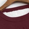 hlysgo Women Fall Fashion Fleece Sweatshirts Long Sleeve Comfort Pullover Tops Plush Warm Winter Fuzzy Blouses view 4