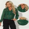 Allegra K Mesh Sheer Jacket for Women Long Sleeve Hoodie Zipper Up Lightweight Casual Outwear Night Out Party Outfit Small Dark Green view 4
