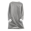 hlysgo Women Fall Fashion Fleece Sweatshirts Long Sleeve Comfort Pullover Tops Plush Warm Winter Fuzzy Blouses view 3