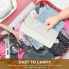 Cabilock Jewelry Travel Organizer Foldable Roll Bag, Portable Pu Jewelry Storage Case, White Glitter, 9.25 X 5.70 X 1.57 Inches, Multi-Functional for Rings, Necklaces, Earrings, Bracelets view 3
