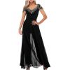 Huilaibazo Women Flowy Jumpsuit Wedding Guest Rompers Elegant Playsuit Fashion Jumpsuits Sexy Casual One-Piece Long Pants view 1