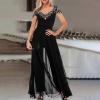 Huilaibazo Women Flowy Jumpsuit Wedding Guest Rompers Elegant Playsuit Fashion Jumpsuits Sexy Casual One-Piece Long Pants view 2