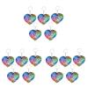 15 Pcs Sparkling Key Ring Pendent Keychain Shiny Charm Keychain Flip Sequin s Car Backpack s for Girls Heart Shape Wallet Miss Handbag view 1