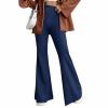 GOKKILRW Womens Bootcut Yoga Dress Pants High Waisted Stretchy Tummy Control Workout Bootleg Flared Leggings Casual Work Office Slacks Trousers Blue view 1