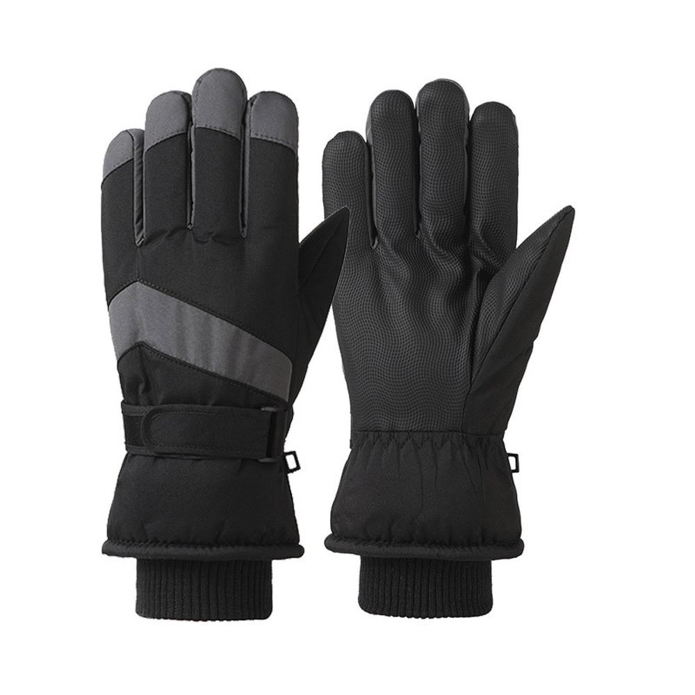 LaBdip Ski Gloves, Warm and Windproof Gloves, Plus Velvet Thickening, Suitable for Outdoor Daily use for Men and Women  Men'sCheckBlack