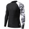 HUGE SPORTS Men's Long Sleeve Rash Guard UPF 50+ UV Sun Protection Tee Quick Dry Swimming Shirts view 1