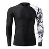 HUGE SPORTS Men's Long Sleeve Rash Guard UPF 50+ UV Sun Protection Tee Quick Dry Swimming Shirts view 4
