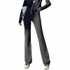 GOKKILRW Womens Bootcut Yoga Dress Pants High Waisted Stretchy Tummy Control Workout Bootleg Flared Leggings Casual Work Office Slacks Trousers Black view 1