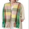Wander Agio Winter Women Warm Scarf Long Shawl Large Scarves Cold Weather Thick Blanket Scarfs Colorful Plaid Green Pink 19 view 1