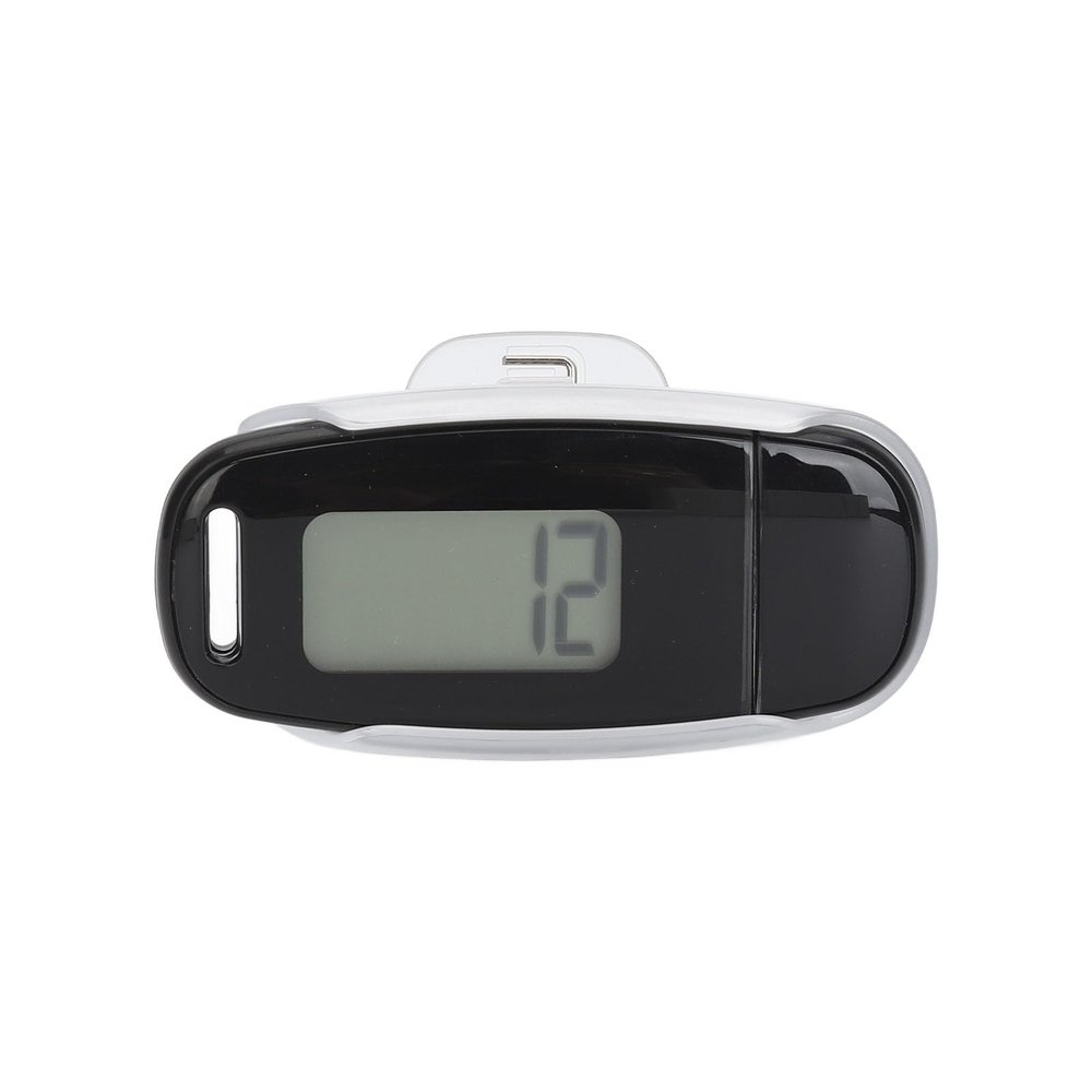 Pedometer for Walking, Accurate Simple Step Counter with Large Digital Display, USB Rechargeable Portable Step Clip on for Seniors (Black)