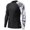 HUGE SPORTS Men's Long Sleeve Rash Guard UPF 50+ UV Sun Protection Tee Quick Dry Swimming Shirts view 1