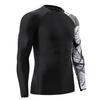 HUGE SPORTS Men's Long Sleeve Rash Guard UPF 50+ UV Sun Protection Tee Quick Dry Swimming Shirts view 2