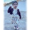 2T Toddler Little Girls Thanksgiving Dress with Cardigan Turkey Print Sleeveless Dress and Long Sleeve Waffle Cardigan Set Fall Winter Outfits 2-3T view 3