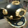 Antique Black Diving Helmet Scuba Brass Navy Morse Deep Sea Divers Marine Boston Hallowee Gift view 2