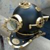 Antique Black Diving Helmet Scuba Brass Navy Morse Deep Sea Divers Marine Boston Hallowee Gift view 4
