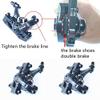 BUCKLOS Mountain Bike MTB Mechanical Disc Brake Caliper with Adapter, and IIIPRO 160mm Centerlock Disc Brake Rotor view 4