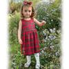 5T Toddler Little Girls Christmas Dress with Cardigan Plaid Sleeveless Sundress and Long Sleeve Waffle Cardigan Set Fall Winter Xmas Outfits 5-6T Years Black view 3