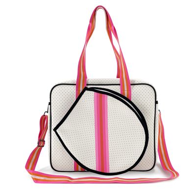 Gespann Tennis Tote Bag for ONE Tennis Racket Tennis Racket Shoulder Bag (White)