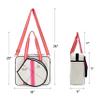 Gespann Tennis Tote Bag for ONE Tennis Racket Tennis Racket Shoulder Bag (White) view 2