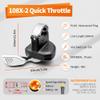HUDAMZKY EBike Thumb Throttle 24V,36V,48V,52V,60V 108X-2 Left Thumb Throttle Speed Control 3 Pin Waterproof/SM Connector for Electric Scooters and E-Bike view 2
