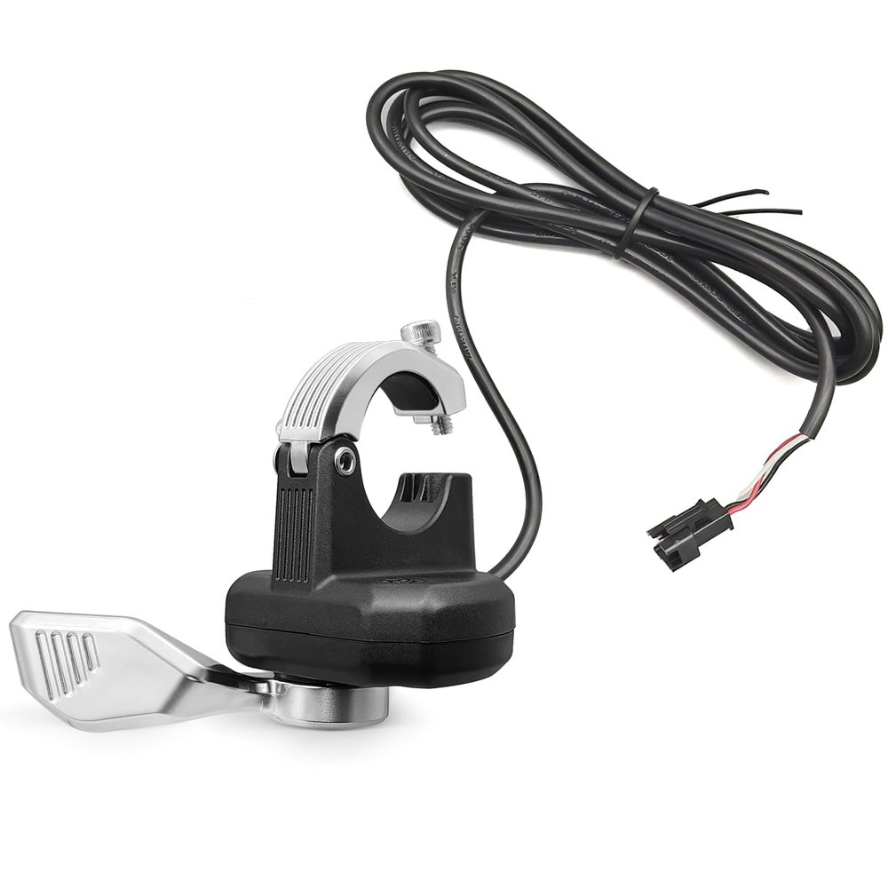 HUDAMZKY EBike Thumb Throttle 24V,36V,48V,52V,60V 108X-2 Left Thumb Throttle Speed Control 3 Pin Waterproof/SM Connector for Electric Scooters and E-Bike