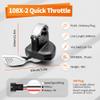 HUDAMZKY EBike Thumb Throttle 24V,36V,48V,52V,60V 108X-2 Left Thumb Throttle Speed Control 3 Pin Waterproof/SM Connector for Electric Scooters and E-Bike view 2