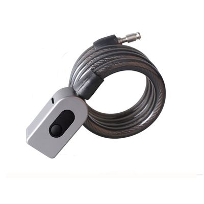 QIYUDS Bike Lock Cable, Electric Vehicle Fingerprint Lock, USB Charging Bike Lock, Stainless Steel Rope Fingerprint Rim Lock for Electric Bicycles