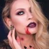 Gothic Punk Skull Skeleton Dangle Earrings - Spooky Halloween Theme for Prom Party view 2
