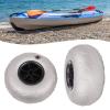 BANLICALI Beach Cart Tires, 2-Pack 9" Replacement PVC Beach Balloon Wheels DIY Beach Wagon Balloon Wheels for Kayak Dolly, Canoe Cart and Buggy Silver Gray Load 88.18lbs 3-5PSI view 3