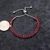 Uloveido Adjustable Tennis Bracelets for Women Sister Red Cubic Zirconia Stone Bracelet White Gold Plated Hypoallergenic Slider Bracelet Jewelry Gift Y4043 view 2