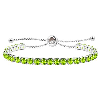 Uloveido Light Blue Cubic Zirconia Tennis Bracelets, Adjustable Slider with Sparkling CZ Crystal Tennis Bracelet for Women Jewelry Gift Y4043