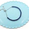 Uloveido Classic Blue Cubic Zirconia Stone Tennis Bracelet for Women | Adjustable Slider Bracelet Y4043 view 4
