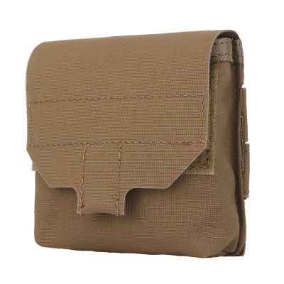 SABADO Tactical Mini Molle Utility Pouch, 4x4x1.2 inches, 1.30 ounces, Coyote Brown, Nylon, Hook and Loop Closure, 1 Pocket, Individual First Aid Kit, EDC Gear