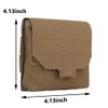 SABADO Tactical Mini Molle Utility Pouch, 4x4x1.2 inches, 1.30 ounces, Coyote Brown, Nylon, Hook and Loop Closure, 1 Pocket, Individual First Aid Kit, EDC Gear view 2