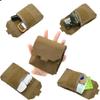 SABADO Tactical Mini Molle Utility Pouch, 4x4x1.2 inches, 1.30 ounces, Coyote Brown, Nylon, Hook and Loop Closure, 1 Pocket, Individual First Aid Kit, EDC Gear view 4