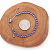 Uloveido Purple Cubic Zirconia Adjustable Bolo Clasp Tennis Bracelet for Women Mother Birthday Bracelet Gift Y4043 view 3