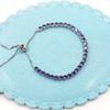 Uloveido Purple Cubic Zirconia Adjustable Bolo Clasp Tennis Bracelet for Women Mother Birthday Bracelet Gift Y4043 view 4