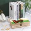 Horse Racing Cartoons Wooden Box with Hinged Lid Decorative Jewelry Box Storage Box for Home Office view 4