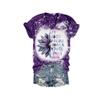It's Okay If The Only Thing You Do Today is Breathe Shirt It's Okay If The Only Thing You Do Today is Breathe T-Shirt Plus Size Mental Health Matters Shirt Positive Letter Print Shirt Gifts Purple view 3