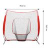 Baseball and Softball Practice Net, 7 * 7ft Foldable Softball Training Net Baseball Softball Hitting Pitching Net with Carrying Bag for Grass, Playgrounds, Sports Fields (Red) view 3