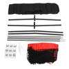 Baseball and Softball Practice Net, 7 * 7ft Foldable Softball Training Net Baseball Softball Hitting Pitching Net with Carrying Bag for Grass, Playgrounds, Sports Fields (Red) view 4
