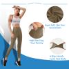 High Waisted Leggings for Women - No See Through Tummy Novelty Workout Yoga Pants with Pockets Reg & Plus Mocha view 3