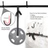 Spoligod Gun Racks for Wall, 50lbs Capacity, Alloy Steel, Black 5Pairs view 3