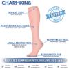 CHARMKING Compression Socks for Women & Men Circulation (3 Pairs) 15-20 mmHg is Best Athletic for Running, Flight Travel, Support, Cycling, Pregnant - Boost Performance, Durability (L/XL,Multi 64) view 4